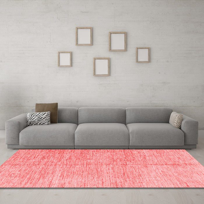 Modern Red Washable Rugs