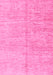 Machine Washable Abstract Pink Modern Rug, wshabs3409pnk