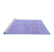 Sideview of Machine Washable Abstract Blue Modern Rug, wshabs3409blu