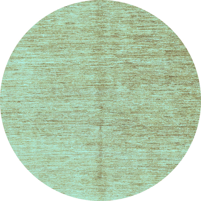 Round Machine Washable Abstract Light Blue Modern Rug, wshabs3409lblu