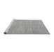 Sideview of Machine Washable Abstract Gray Modern Rug, wshabs3409gry