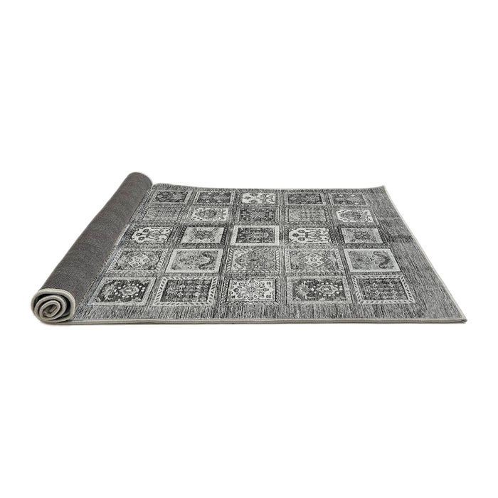 Sideview of Abstract Gray Modern Rug, abs340gry