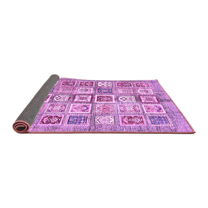 Sideview of Abstract Purple Modern Rug, abs340pur