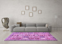 Machine Washable Abstract Purple Modern Rug, wshabs340pur