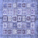 Square Machine Washable Abstract Blue Modern Rug, wshabs340blu