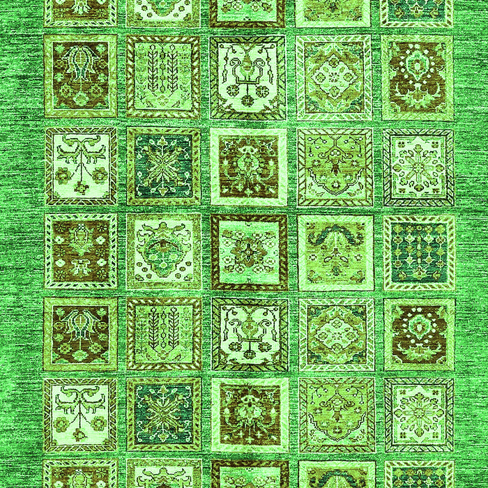 Abstract Green Modern Rug, abs340grn
