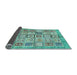 Sideview of Abstract Light Blue Modern Rug, abs340lblu
