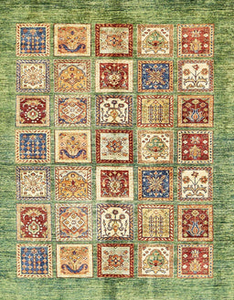 Abstract Saddle Brown Modern Rug, abs340