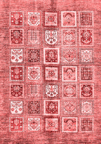 Abstract Red Modern Rug, abs340red