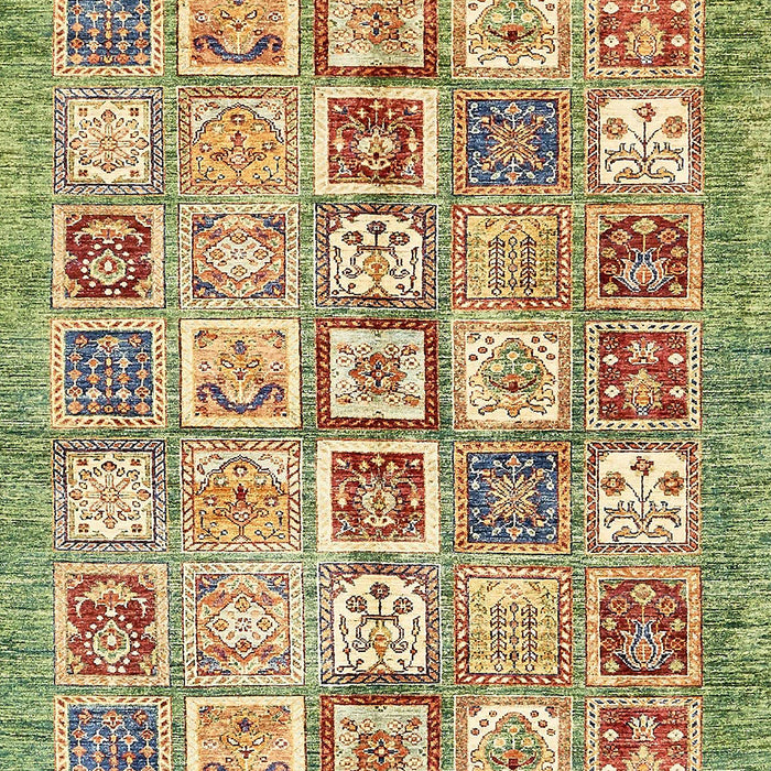 Machine Washable Abstract Saddle Brown Rug, wshabs340