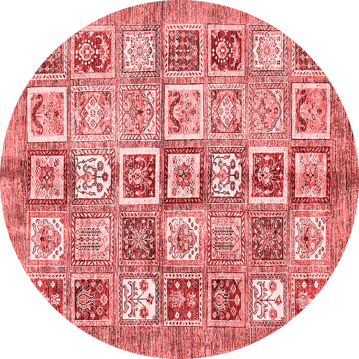 Machine Washable Abstract Red Modern Rug, wshabs340red