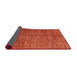 Sideview of Abstract Orange Red Modern Rug, abs3410