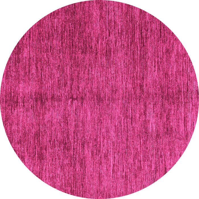 Round Abstract Pink Modern Rug, abs3410pnk