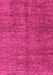 Machine Washable Abstract Pink Modern Rug, wshabs3410pnk