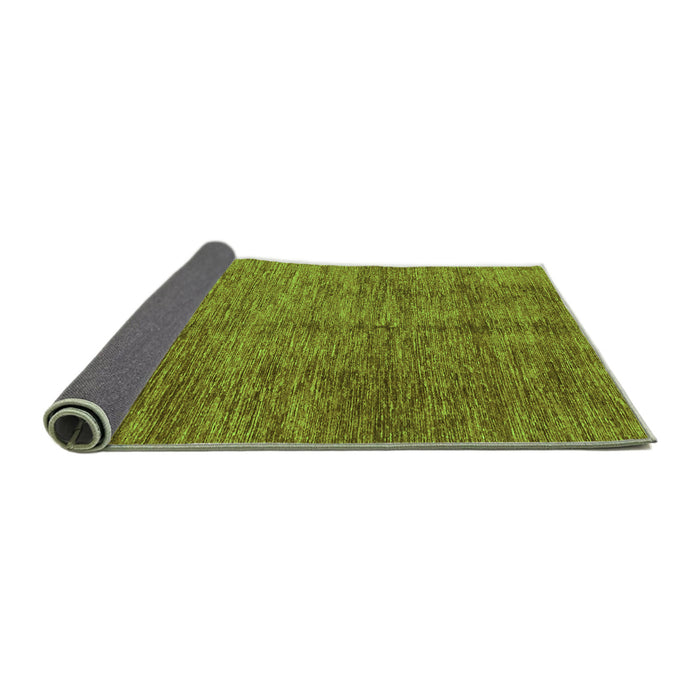 Sideview of Abstract Green Modern Rug, abs3410grn