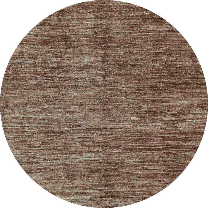 Round Abstract Light Blue Modern Rug, abs3410lblu