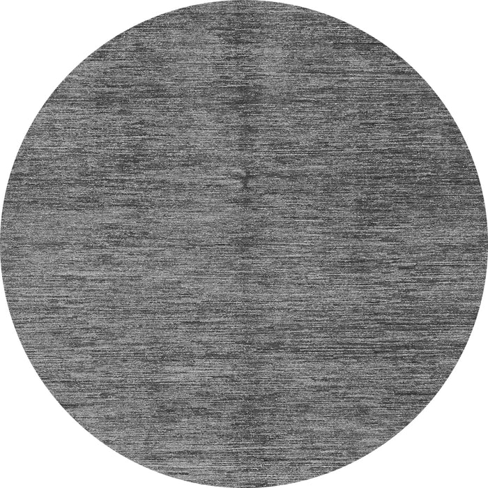 Round Machine Washable Abstract Gray Modern Rug, wshabs3410gry