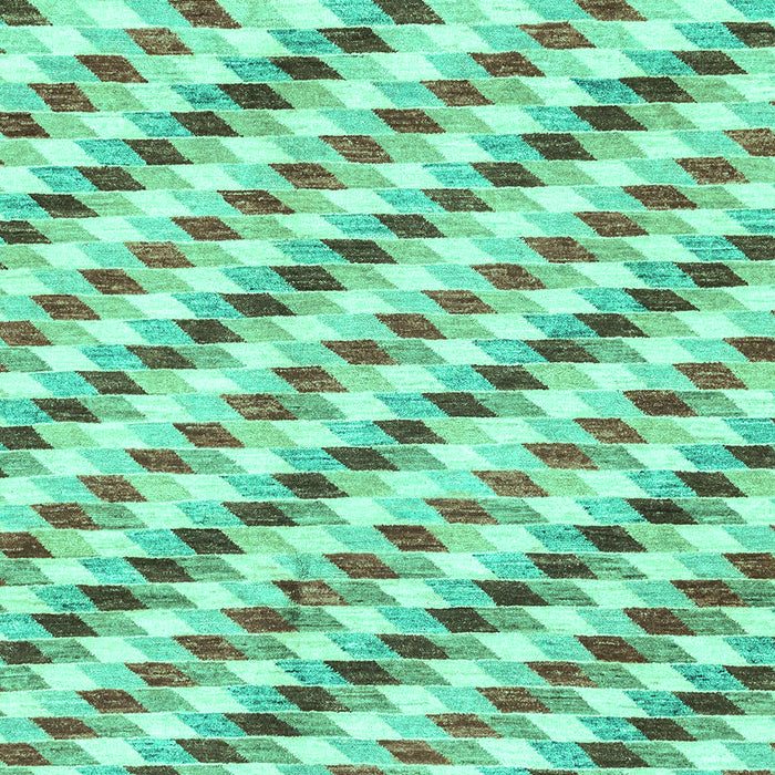 Machine Washable Solid Turquoise Modern Area Rugs, wshabs3411turq