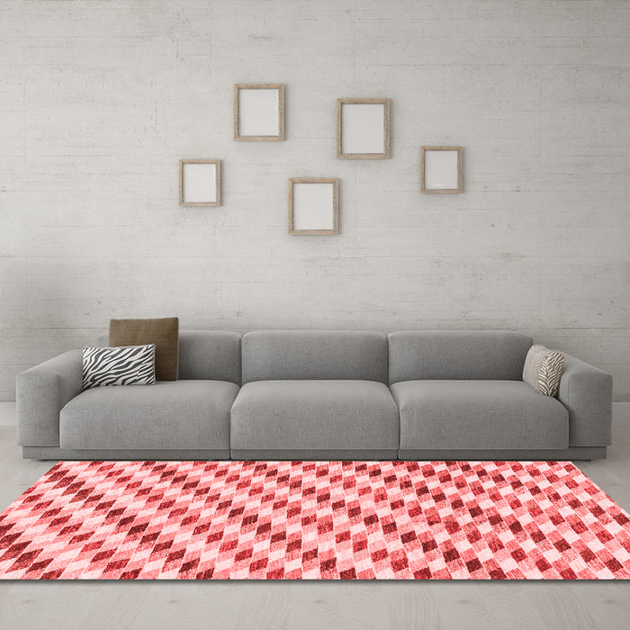 Modern Red Washable Rugs