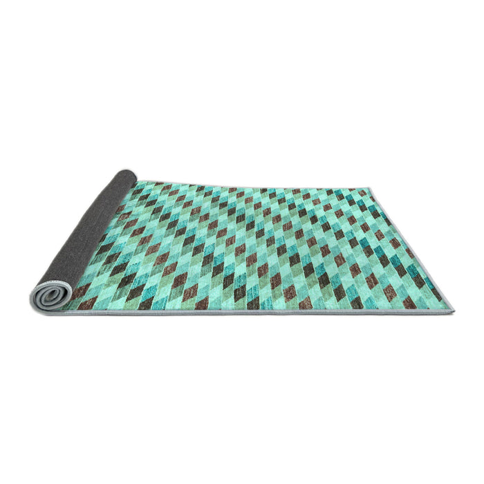 Sideview of Solid Light Blue Modern Rug, abs3411lblu