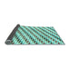 Sideview of Solid Light Blue Modern Rug, abs3411lblu