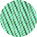 Round Solid Turquoise Modern Rug, abs3411turq