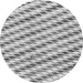 Round Solid Gray Modern Rug, abs3411gry