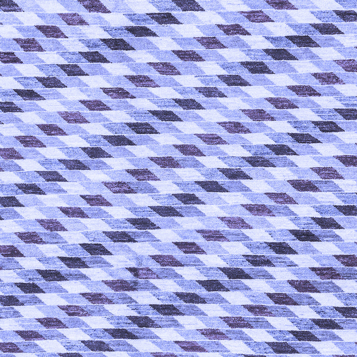 Machine Washable Solid Blue Modern Rug, wshabs3411blu