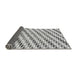 Sideview of Solid Gray Modern Rug, abs3411gry