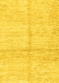 Solid Yellow Modern Rug, abs3412yw