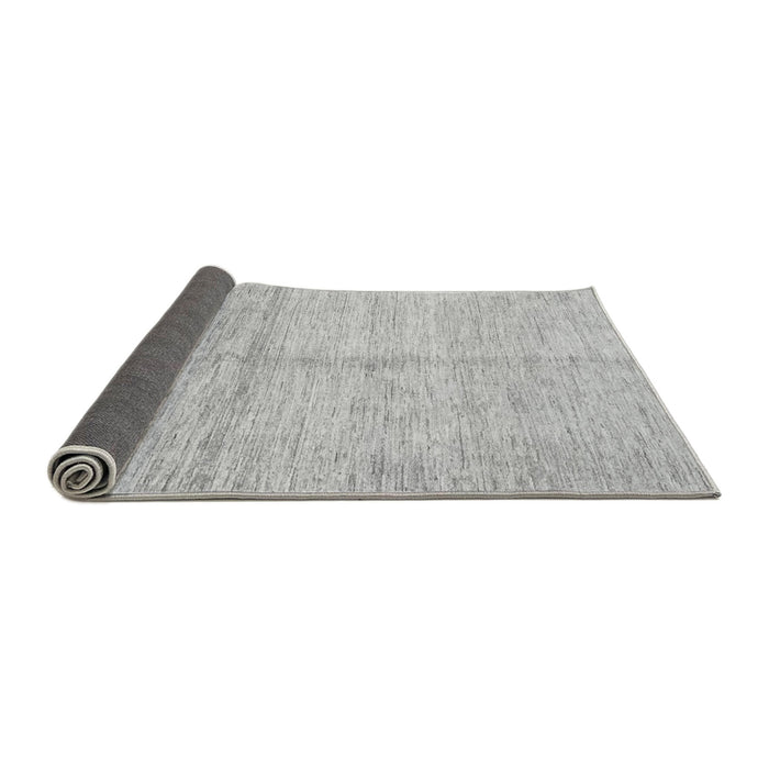 Sideview of Solid Gray Modern Rug, abs3412gry