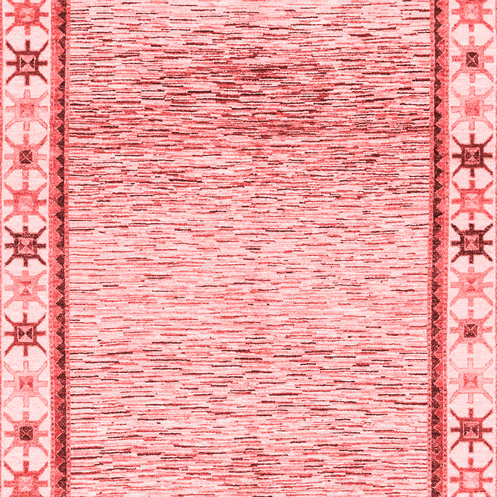 Machine Washable Abstract Red Modern Rug, wshabs3413red