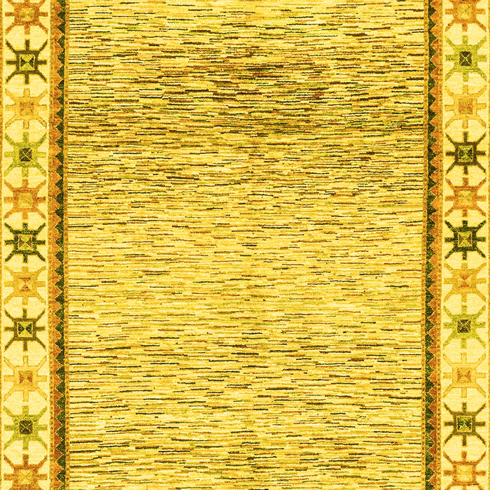 Abstract Yellow Modern Rug, abs3413yw