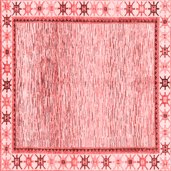 Machine Washable Abstract Red Modern Rug, wshabs3413red
