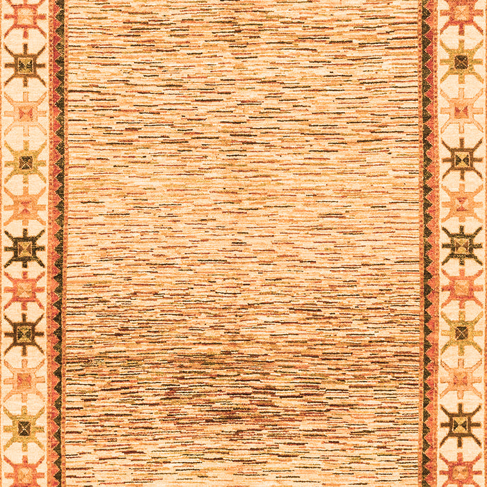 Machine Washable Abstract Orange Modern Area Rugs, wshabs3413org