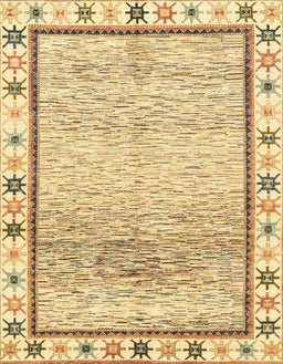 Machine Washable Abstract Cinnamon Brown Rug, wshabs3413