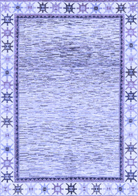 Abstract Blue Modern Rug, abs3413blu