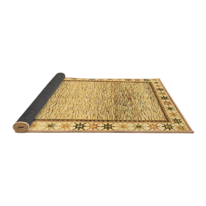 Sideview of Abstract Brown Modern Rug, abs3413brn