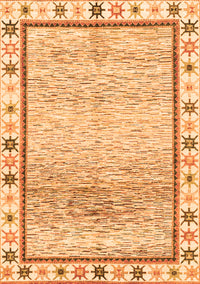 Abstract Orange Modern Rug, abs3413org