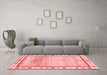 Modern Red Washable Rugs