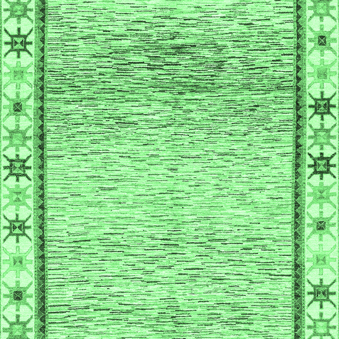 Machine Washable Abstract Emerald Green Modern Area Rugs, wshabs3413emgrn