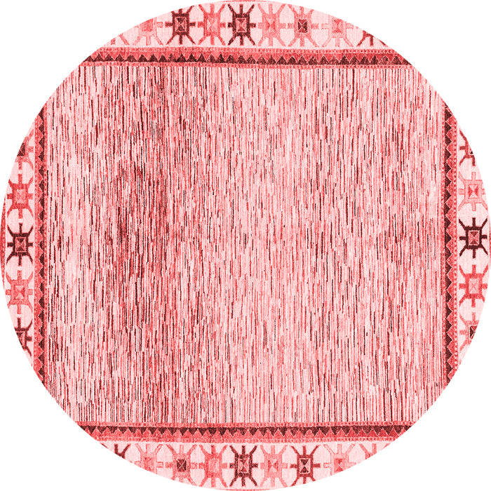 Machine Washable Abstract Red Modern Rug, wshabs3413red