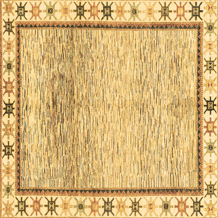 Square Abstract Brown Modern Rug, abs3413brn