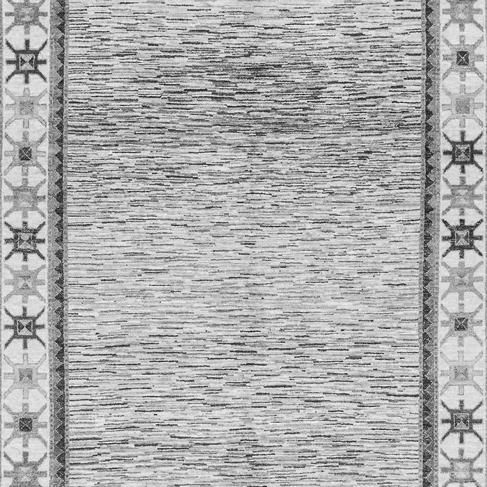 Machine Washable Abstract Gray Modern Rug, wshabs3413gry
