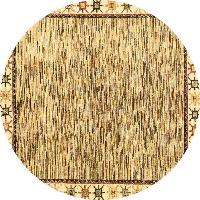 Round Machine Washable Abstract Brown Modern Rug, wshabs3414brn
