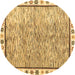 Round Machine Washable Abstract Brown Modern Rug, wshabs3414brn