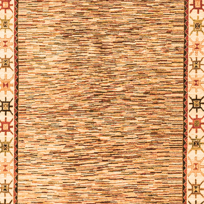 Machine Washable Abstract Orange Modern Area Rugs, wshabs3414org