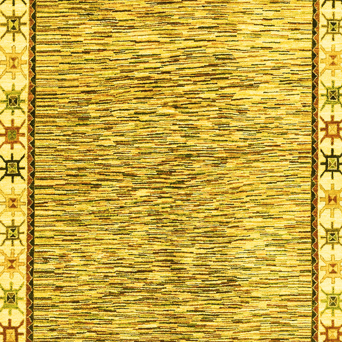 Abstract Yellow Modern Rug, abs3414yw