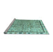 Sideview of Machine Washable Abstract Light Blue Modern Rug, wshabs3414lblu