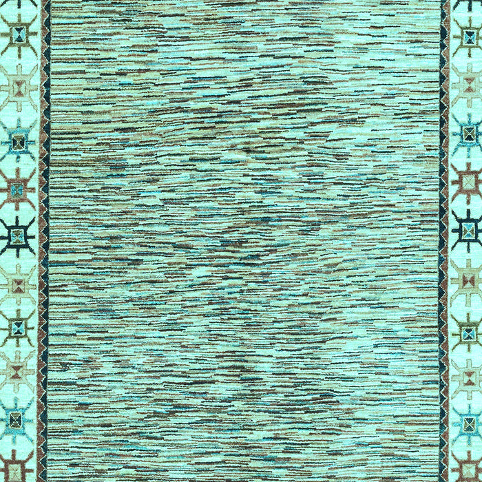 Abstract Light Blue Modern Rug, abs3414lblu